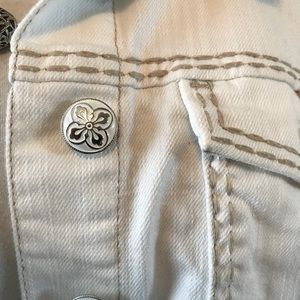 Lane Bryant white denim jacket size 16